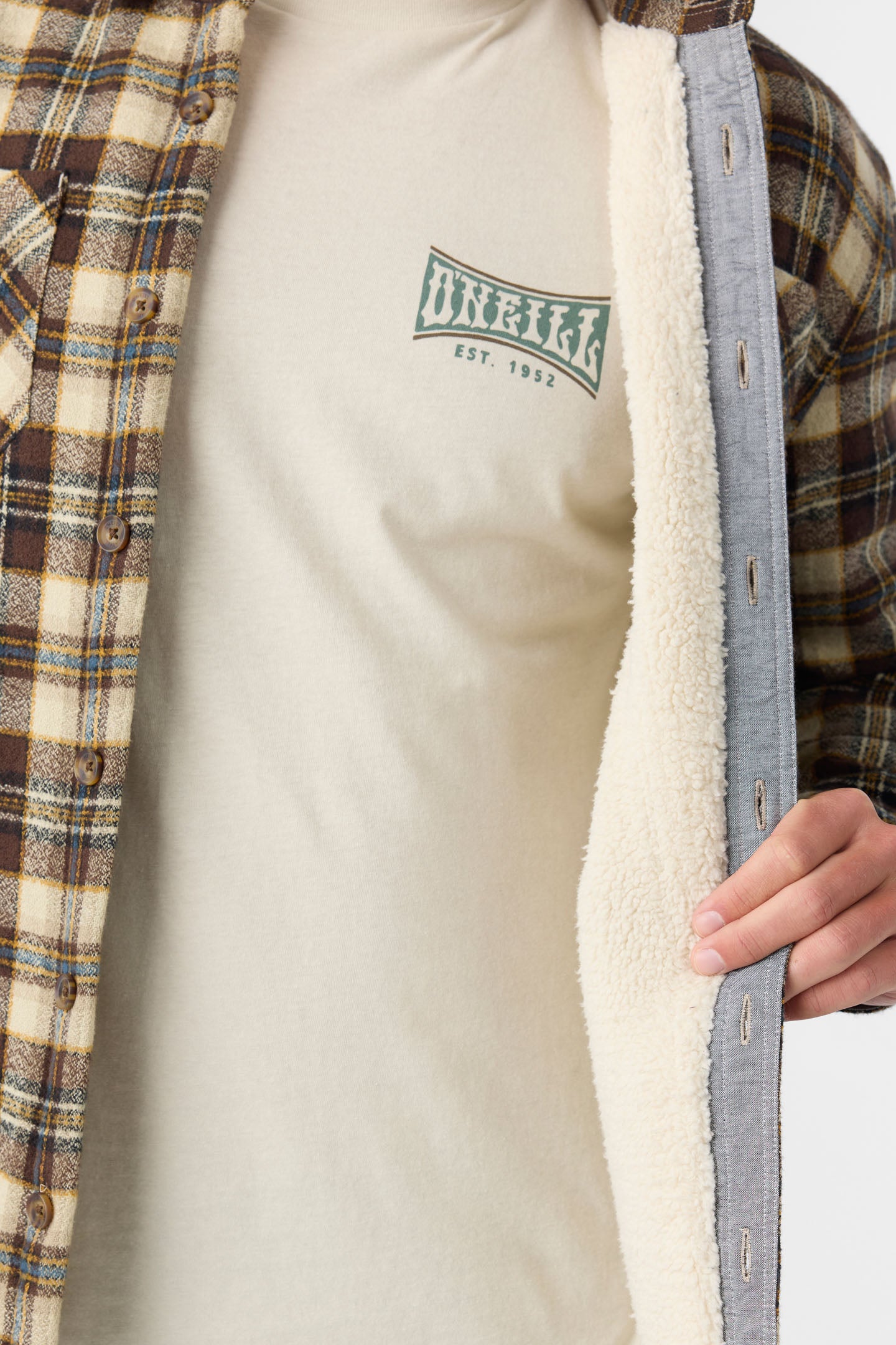 Redmond Flannel High Pile Lined Jacket - O'Neill Clothing