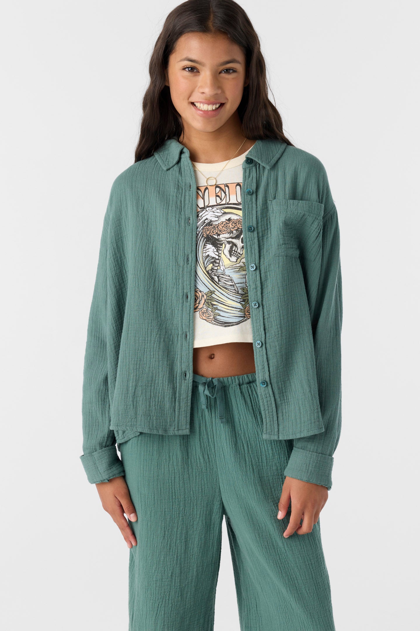 Girl’s Lenita Long Sleeve Top - O'Neill Clothing