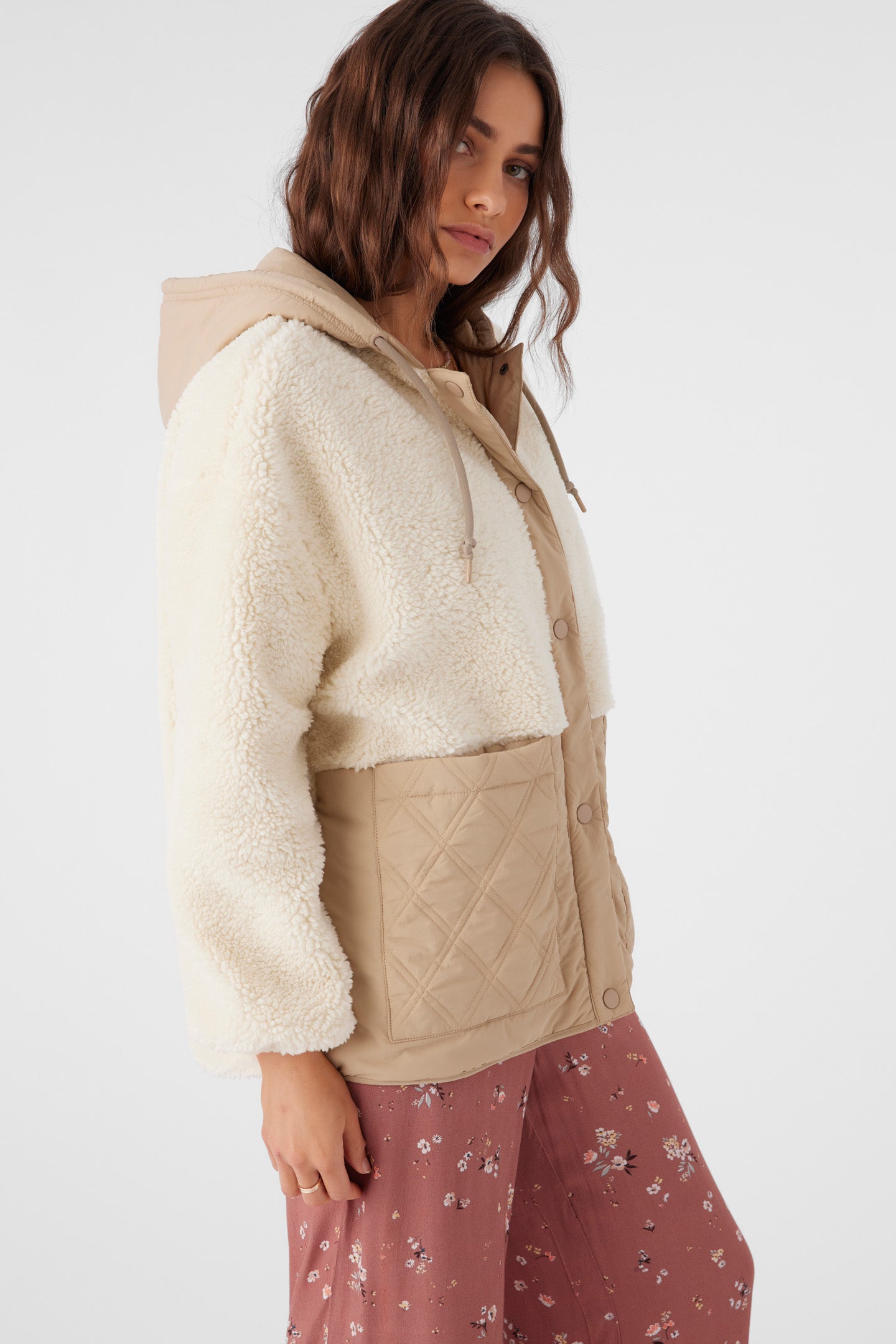 Meena High Pile Fleece Quilted Jacket - O'Neill Clothing
