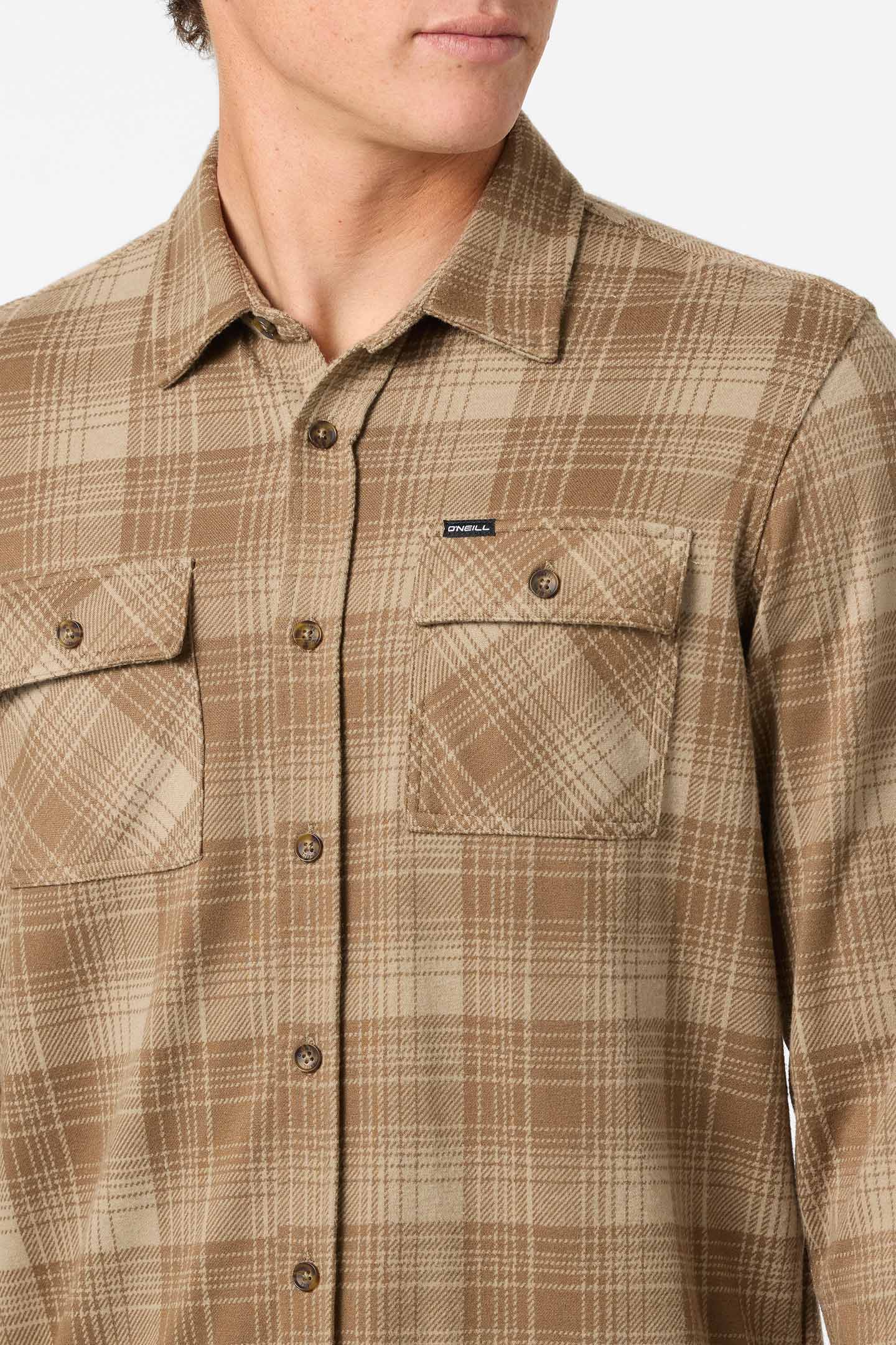 Sutton Knit Plaid Standard Fit Long Sleeve Shirt - O'Neill Clothing