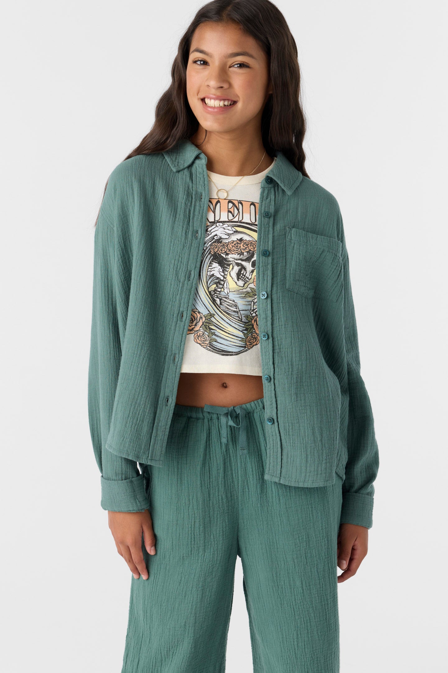 Girl’s Lenita Long Sleeve Top - O'Neill Clothing